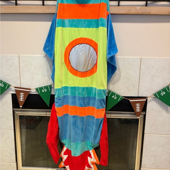 None Other - Colorful Rocket Ship Blanket